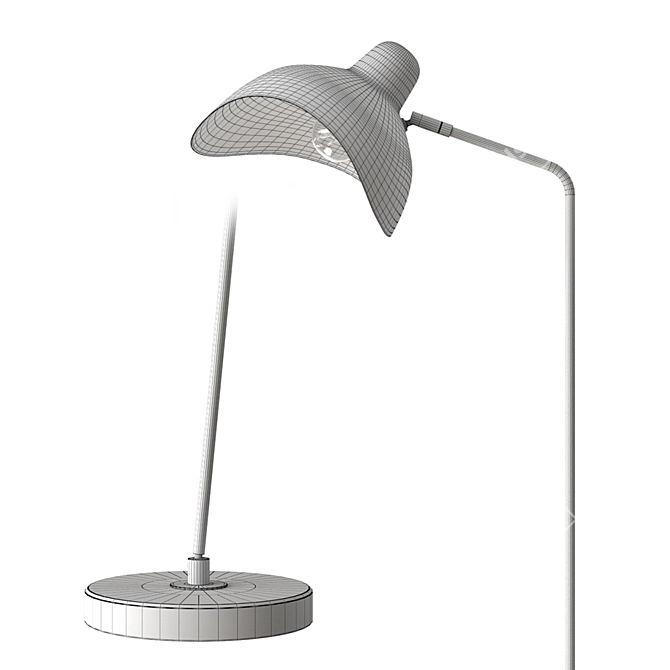Elegant Eichholtz Asta Floor Lamp 3D model image 4