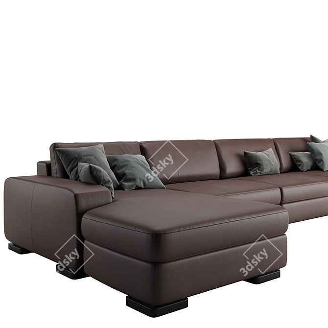Elegant Pianca Meridiano Sofa 3D model image 2