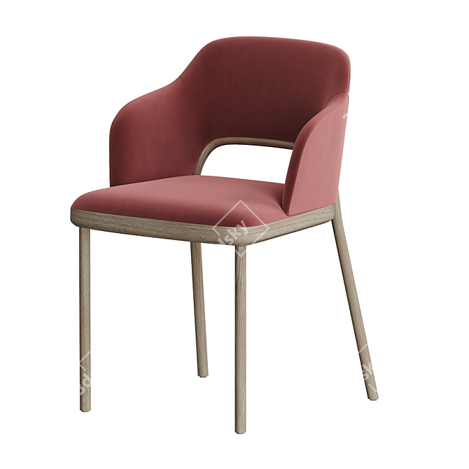 Modern Thonet 520 Chair: Stylish, Sturdy Design 3D model image 3