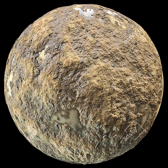 4k Mud Ground Textures 3D model image 1