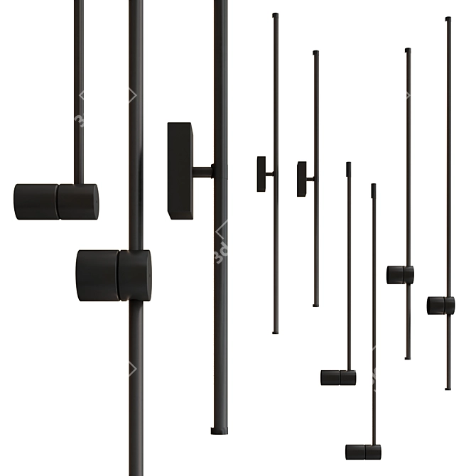 SKANDI Minimal Wall Lamp Collection 3D model image 1