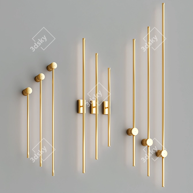 SKANDI Minimal Wall Lamp Collection 3D model image 2