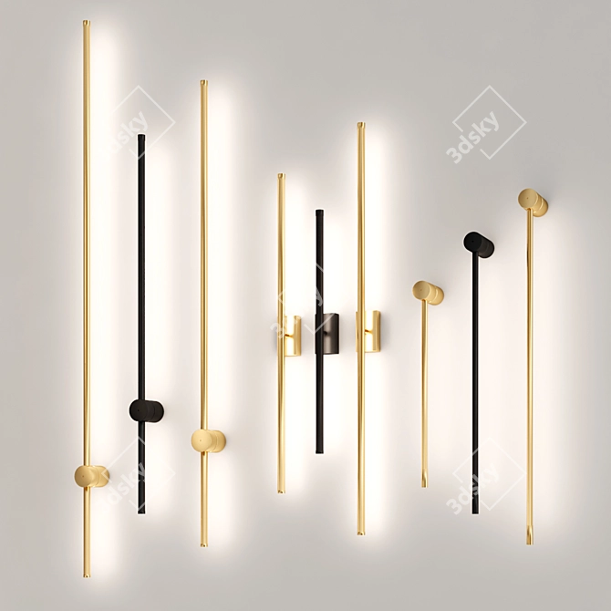 SKANDI Minimal Wall Lamp Collection 3D model image 4