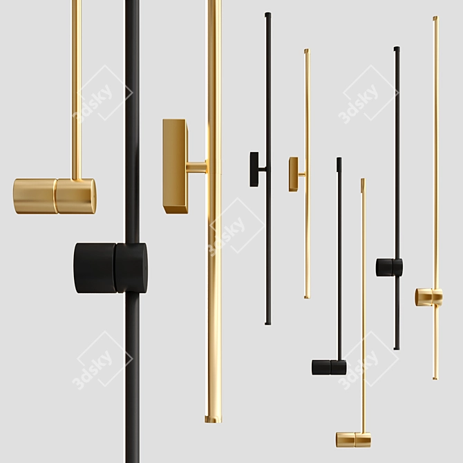 SKANDI Minimal Wall Lamp Collection 3D model image 5