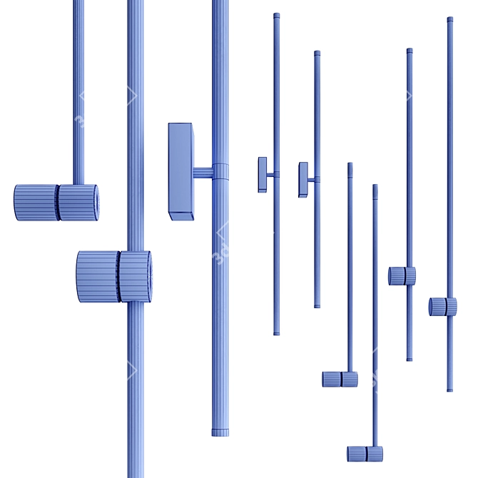 SKANDI Minimal Wall Lamp Collection 3D model image 6