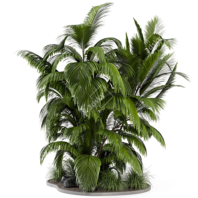 Outdoor Oasis Garden Set 3D model image 6