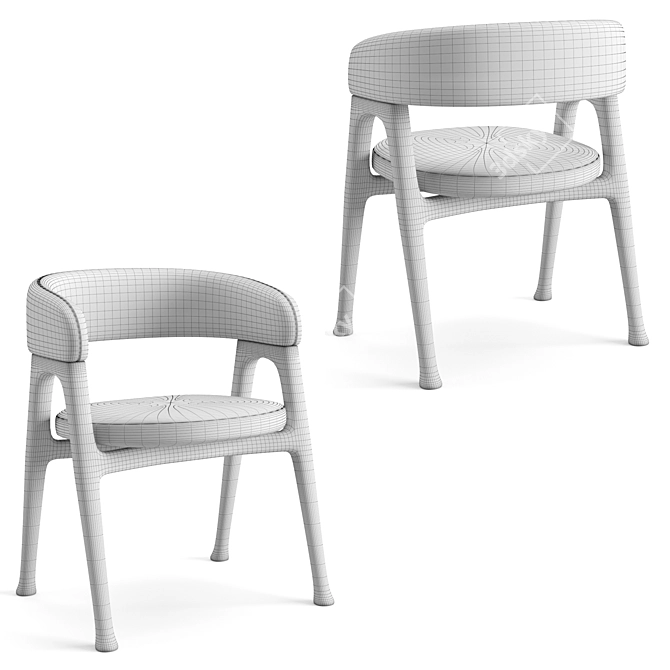 Modern Baxter Dinning Set 3D model image 7