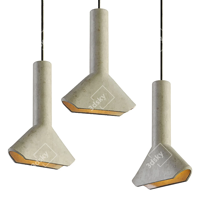 Modern Rudi Pendant Lamp by Lampatron 3D model image 1