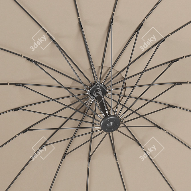Cantilever Round Parasol: Stylish Outdoor Shade 3D model image 6
