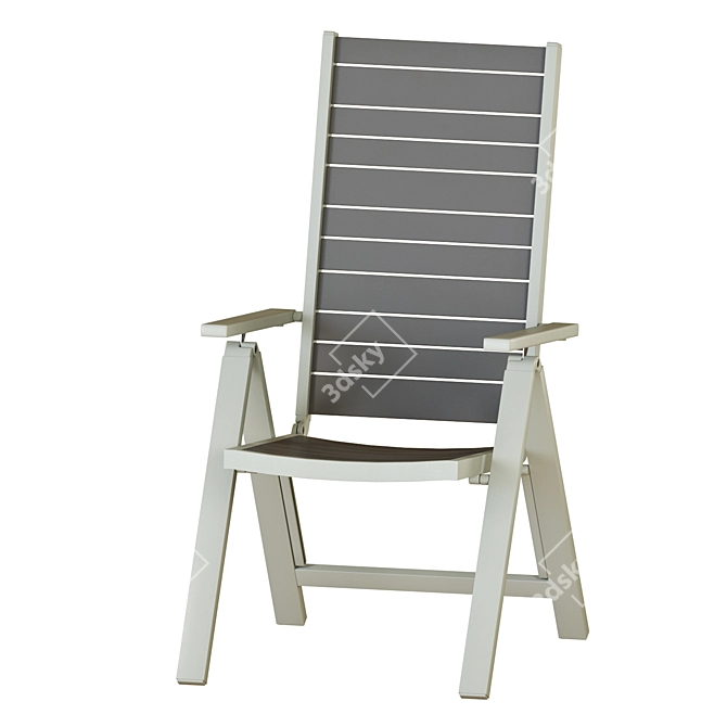 Outdoor Dining Set: IKEA SJÄLLAND Table & Chairs 3D model image 3