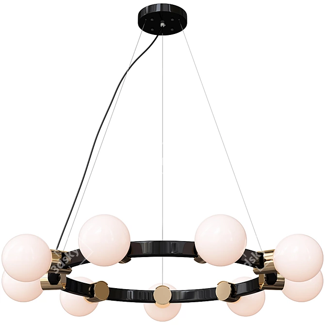 Flamb Pendant Chandelier by Anzano 3D model image 1