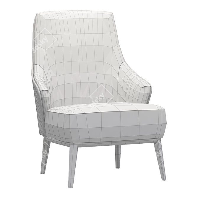 Leslie Bergère: Elegant Designer Furniture 3D model image 2