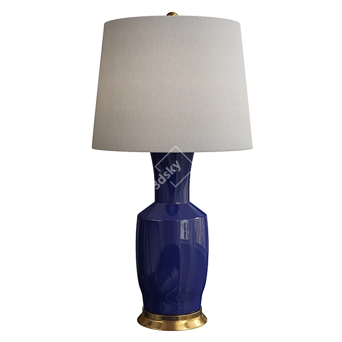 Elegant Bungalow 5 Alia Table Lamp 3D model image 1