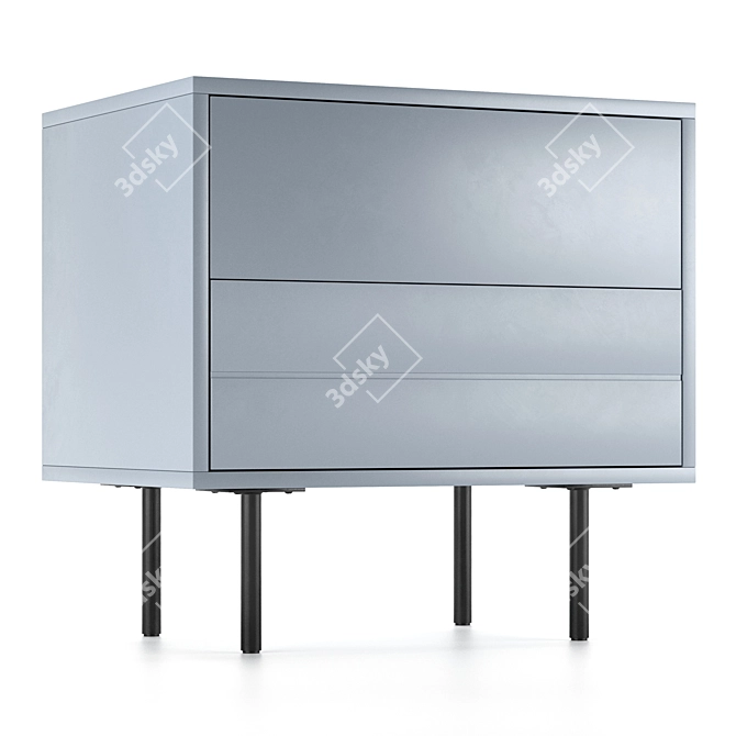 Clara Bedside Table - Elegant and Functional 3D model image 1