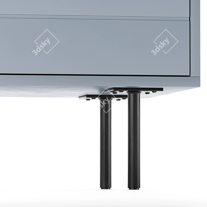 Clara Bedside Table - Elegant and Functional 3D model image 3