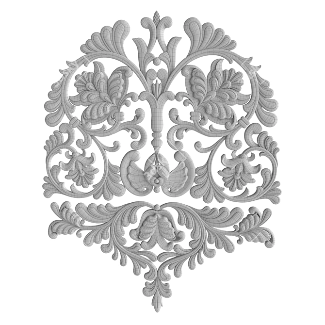 CNC Decorative Element 12 - STL File 3D model image 4