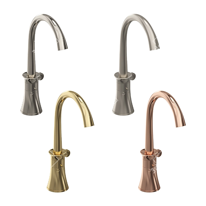Stella 130 Single-Hole Washbasin Mixer 3D model image 2