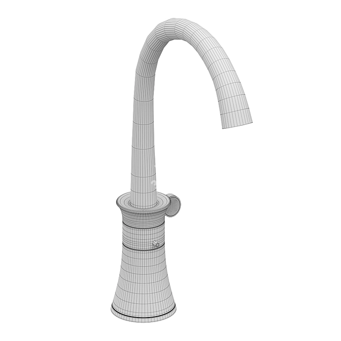 Stella 130 Single-Hole Washbasin Mixer 3D model image 3
