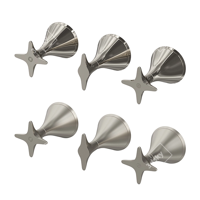 Stella 130 Concealed Bath/Shower Mixer 3D model image 2