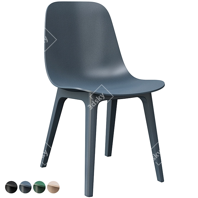 ODGER Chair: Modern Scandinavian Design 3D model image 3