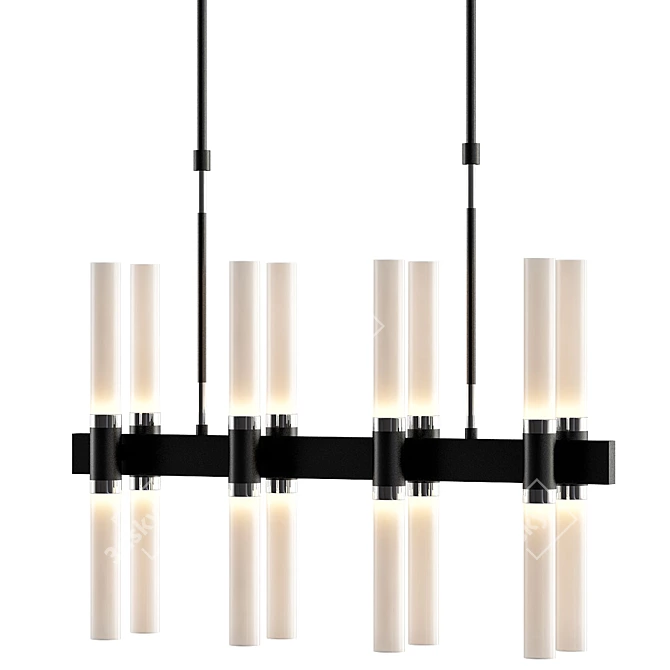 Elegant Toplight Jemimah Chandelier 3D model image 1