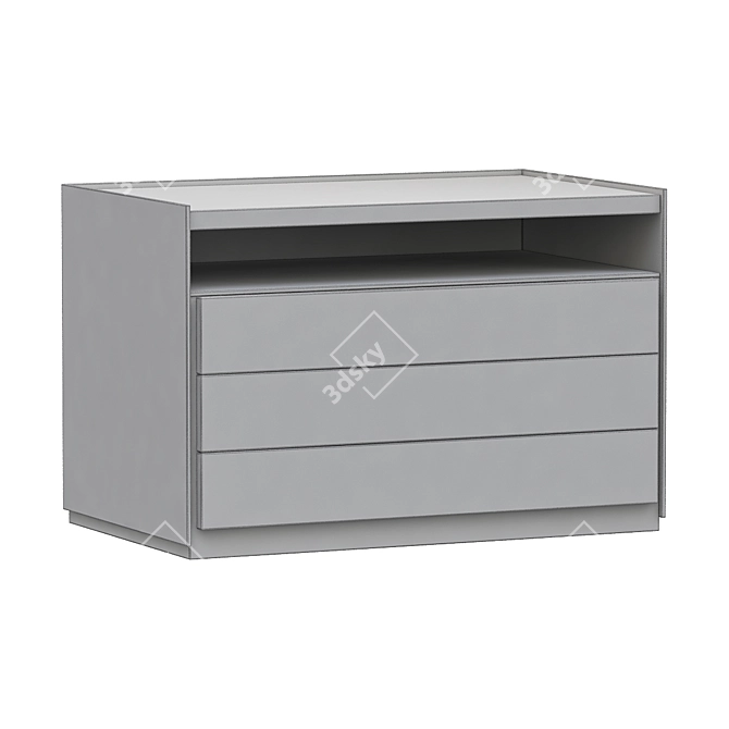 Sleek 5050 Molteni Nightstand 3D model image 3