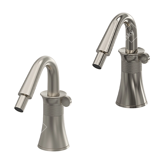 Stella 130 Single-Hole Bidet Faucet 3D model image 2