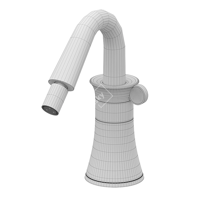 Stella 130 Single-Hole Bidet Faucet 3D model image 4