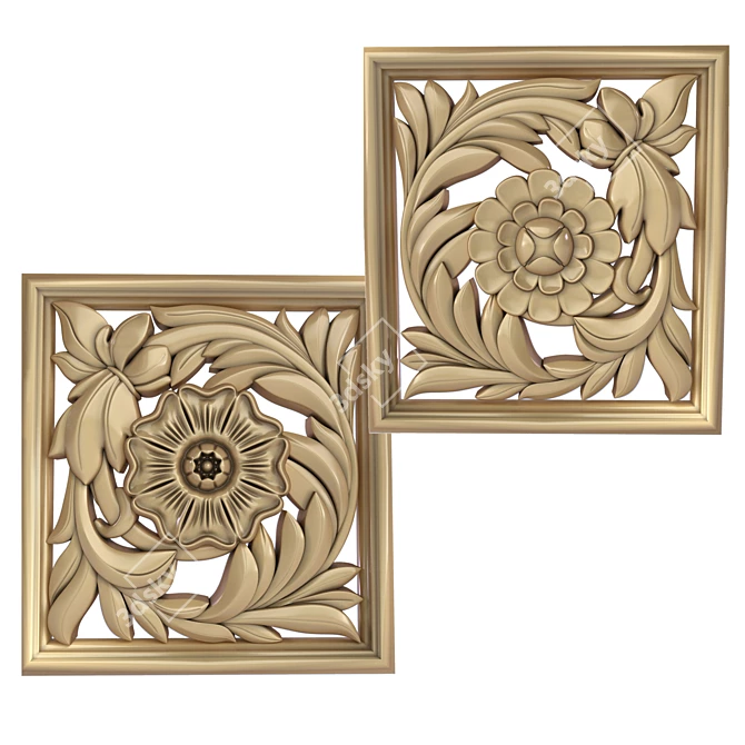 Decorative Panels Set 10: STL Files 3D model image 1