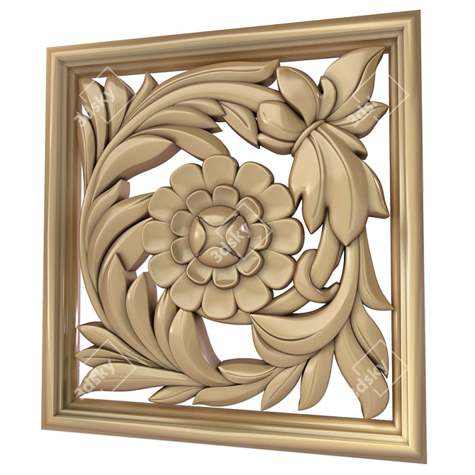 Decorative Panels Set 10: STL Files 3D model image 2