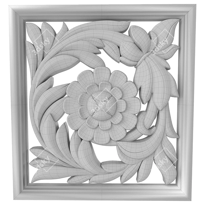 Decorative Panels Set 10: STL Files 3D model image 4