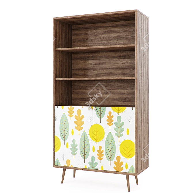 Scandinavian Style Rack with Doors: "Berber 3D model image 3