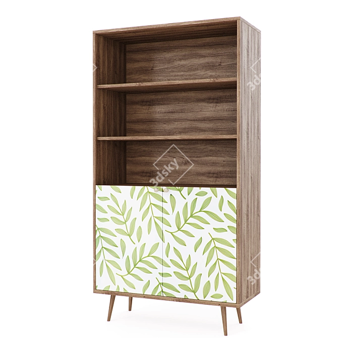 Scandinavian Style Rack with Doors: "Berber 3D model image 4