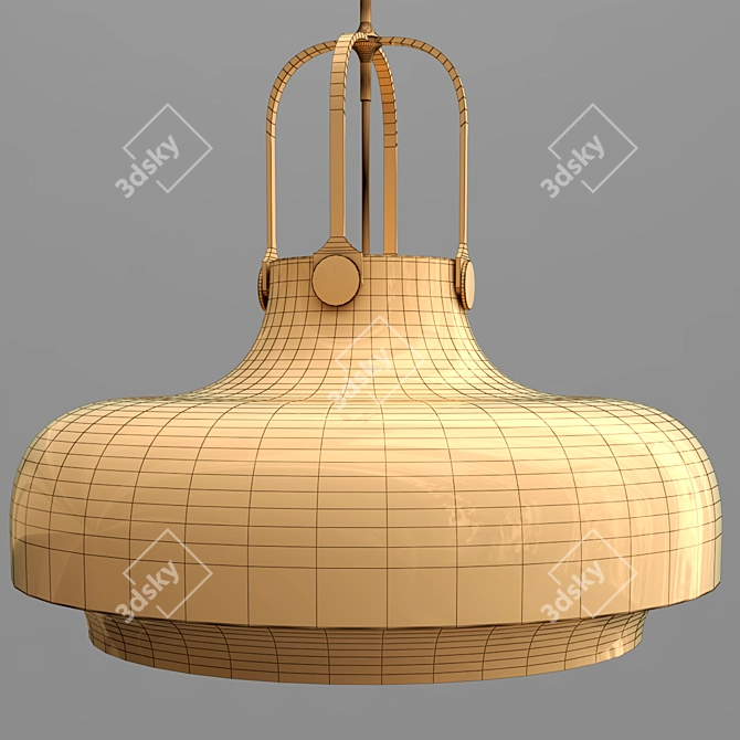 Copenhagen Pendant: Vintage Charm in Scandinavian Style 3D model image 4