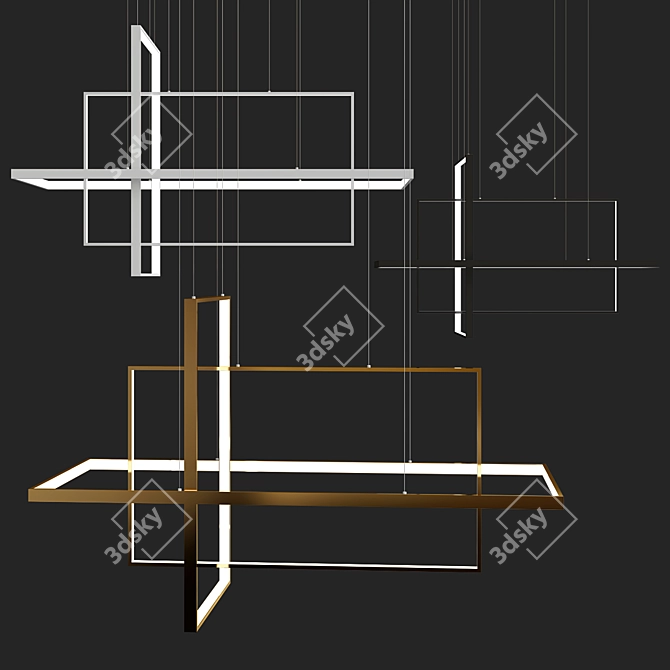 Elegant TILAN Chandelier 3D model image 3