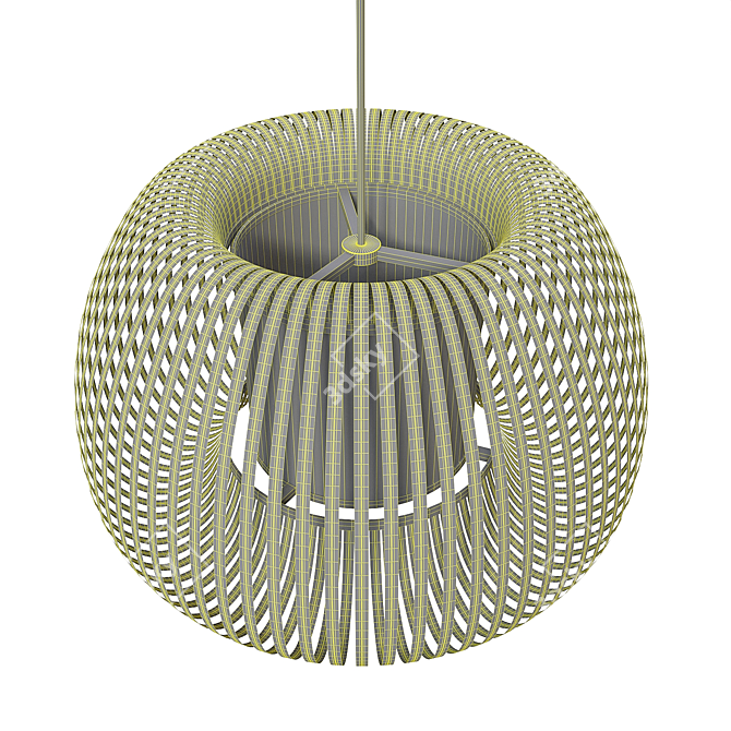 Title: Magnetic Glow Pendant Light 3D model image 5