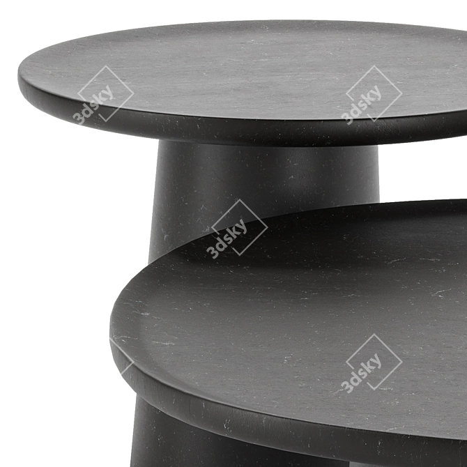 Modern Stone Coffee Tables 3D model image 2