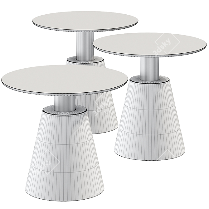 Ilia: Sleek Coffee Side Table 3D model image 2