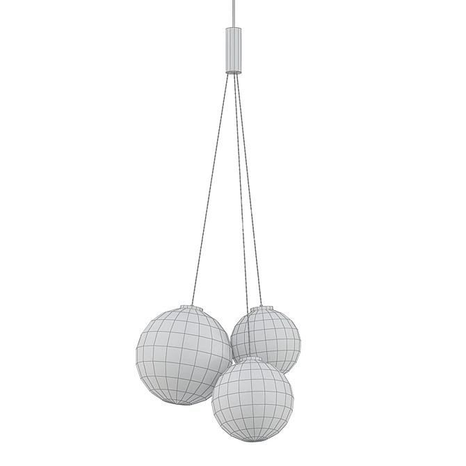 Dynamic Glow LED Pendant 3D model image 2