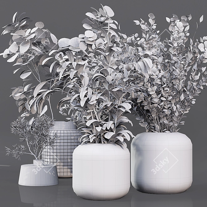 Premium Indoor Plant Collection 3D model image 7