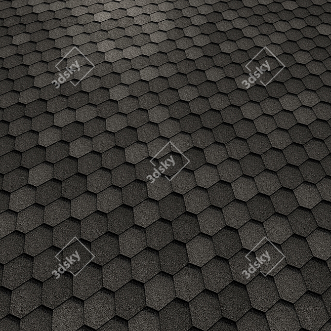 Flexible Roof Tiles: SHINGLAS Sonata 3D model image 3