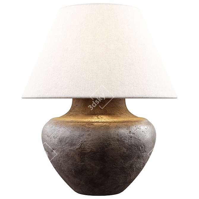 Title (English): Zara Home - Black Ceramic Base Lamp 

Title (Russian): Zara Home - Лампа на чер 3D model image 1