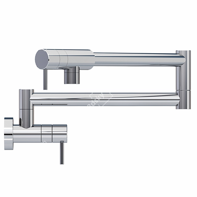 Sleek Rohl Pot Filler Faucet 3D model image 5
