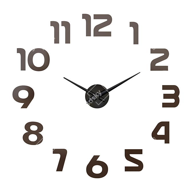 Modern Yorkwell Wall Clock 3D model image 7