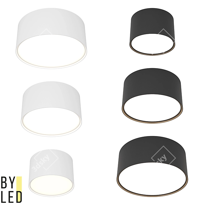 Byled UFO RN - Modern Embedded Lighting Options 3D model image 1