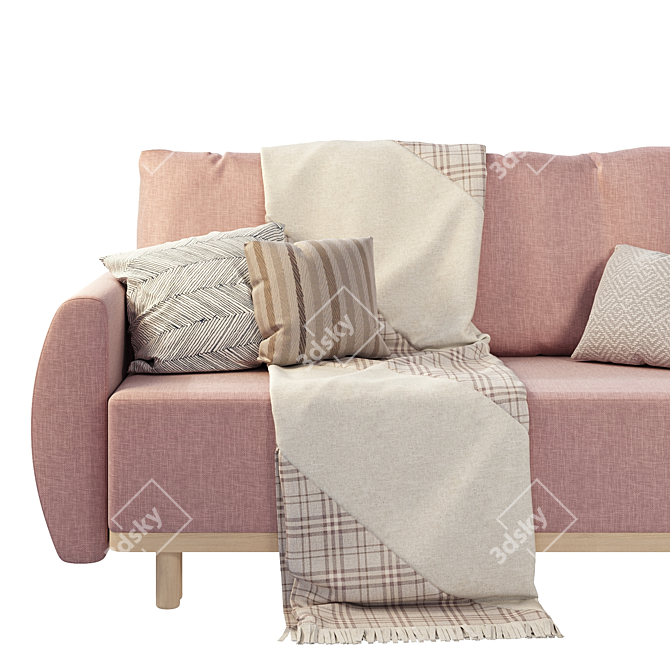 Sleek Grunnarp Sofa: Modern & Versatile 3D model image 3
