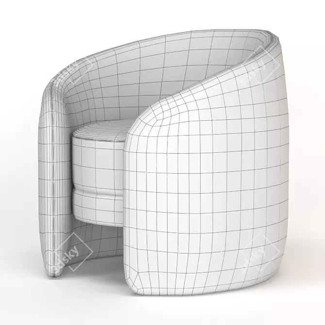 Modern Calder Chair: Stylish & Comfortable 3D model image 3