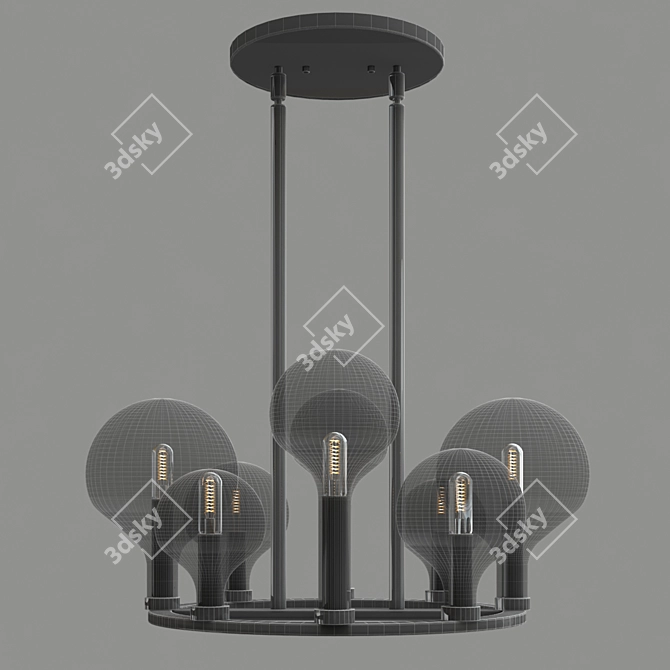 Mystic Alchemy Chandelier 3D model image 3
