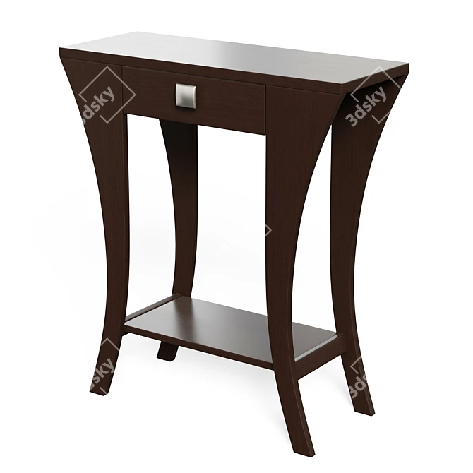 Elegant Arch Leg Console Table 3D model image 3