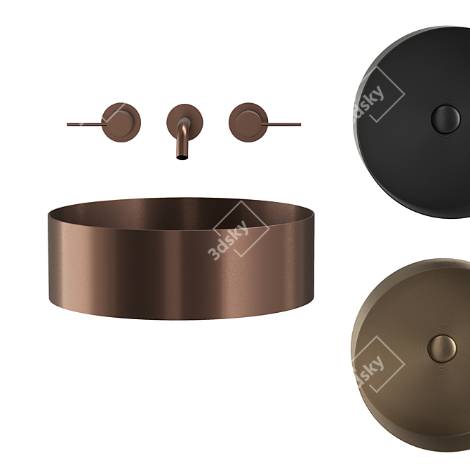 Gessi 316 Circle Sink 3D model image 1